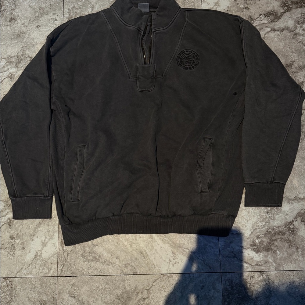 Gymshark Charcoal Zip-Up Sweater